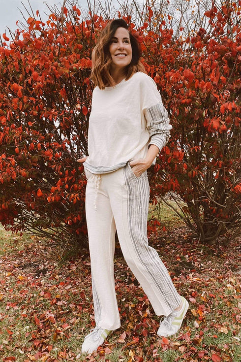 Chia Zen Stripe Jogger Pant